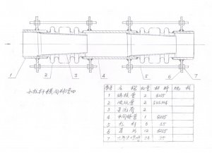 小拉桿橫向補償器:免費圖紙提供